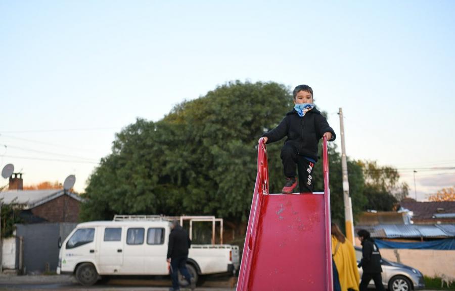 Nuevo espacio público en barrio 40 semanas