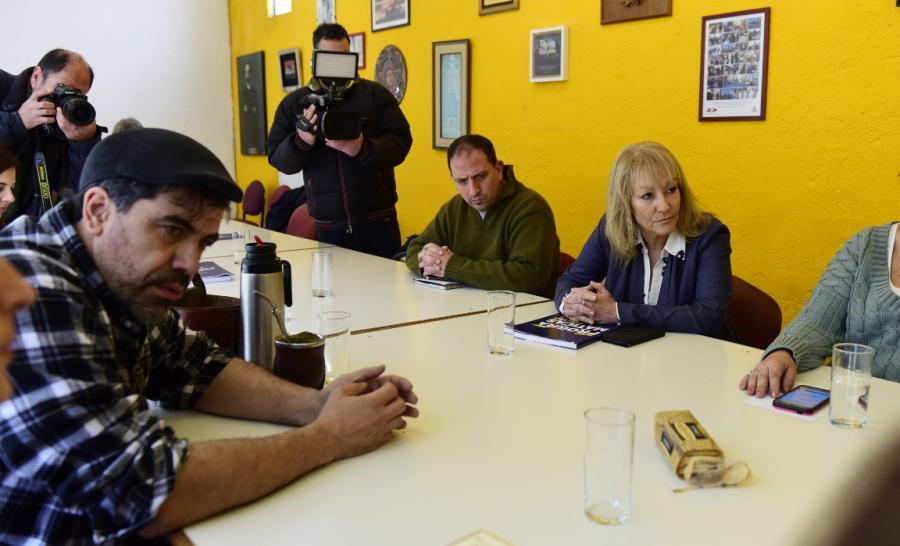 Cosse-Andrade junto al Secretariado del Pit Cnt