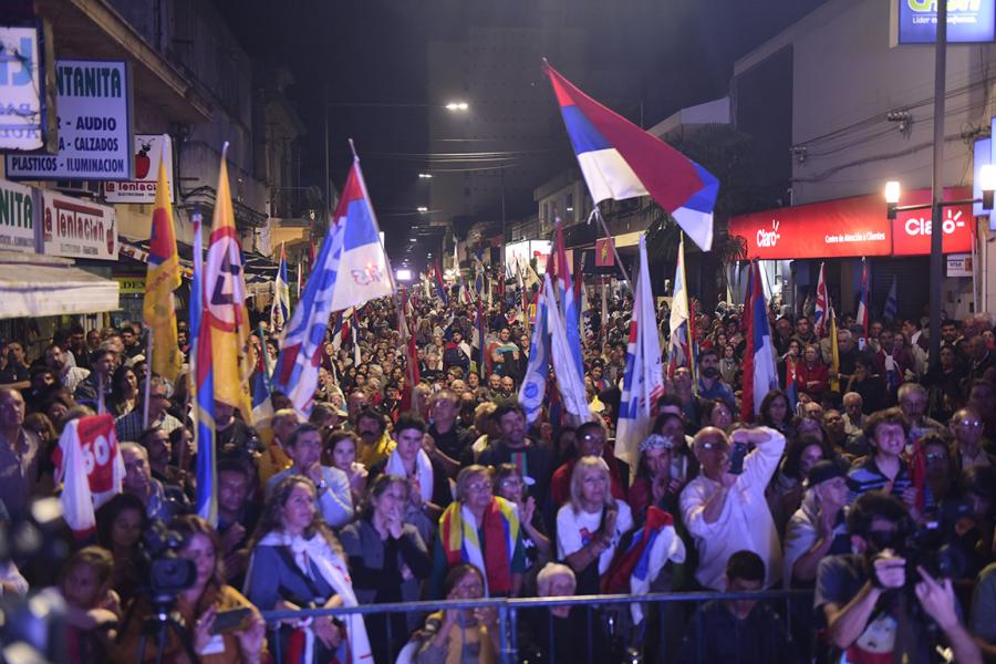 Acto central del FA en Melo, Cerro LargoActo 